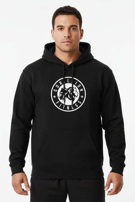 Black Hoodie with Black Drawstrings